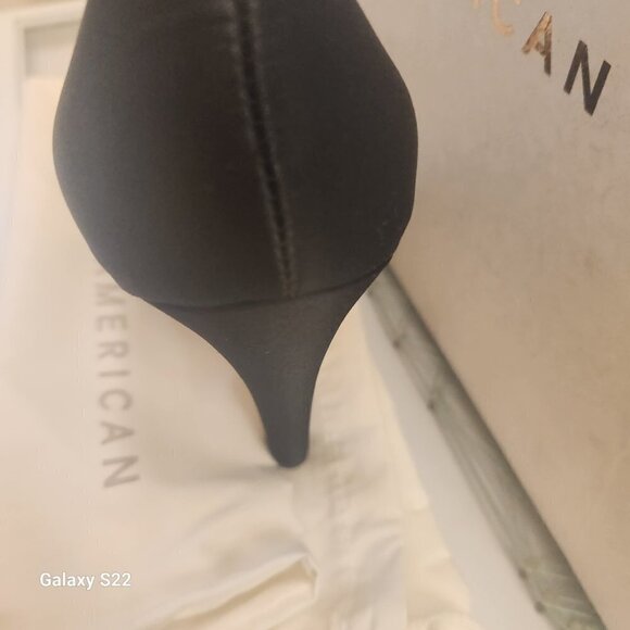 Good American Satin Pumps Pointed Toe Size Various. NIB - Picture 5 of 8